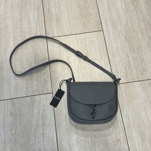 botkier Graphite Trigger Saddle Cross- Body Bag